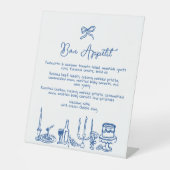 WONDERLAND Hand gezeichnetes Editierbares Hochzeit Sockelschild (Vorderseite)