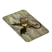 Wonderland Jabberwocky auf Not leidendem Holz Magnet (Rechte Seite)