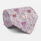 Wonderland Lilac Classic Pattern Necktie Tie Krawatte (Gerollt)