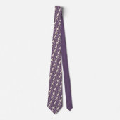 Wonderland Lilac Classic Pattern Necktie Tie Krawatte (Vorderseite)