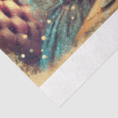 Wonderland Magic Girl and Rabbit Teatime Decoupage Seidenpapier (Ausschnitt)