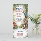 Wonderland Menu Menükarte (Stehend Vorderseite)