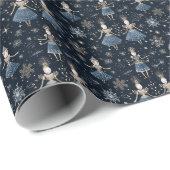 Wonderland Nutcracker, Waltz der Schneeflocken Geschenkpapier (Rolleneckpunkt)