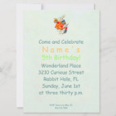 Wonderland PAPER/GRÖSSE/SHAPE OPTION - Einladung (Rückseite)