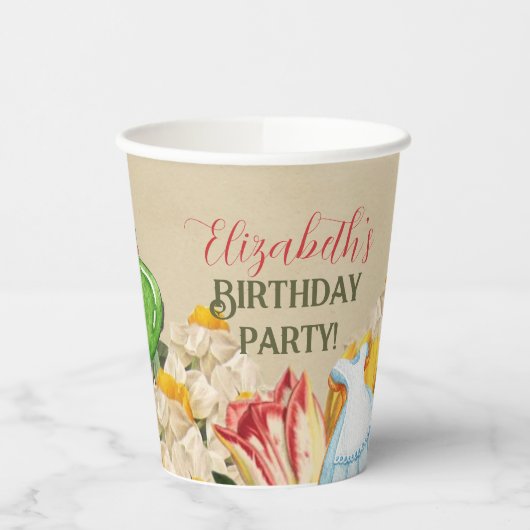 Wonderland Party Cups Pappbecher (Links)