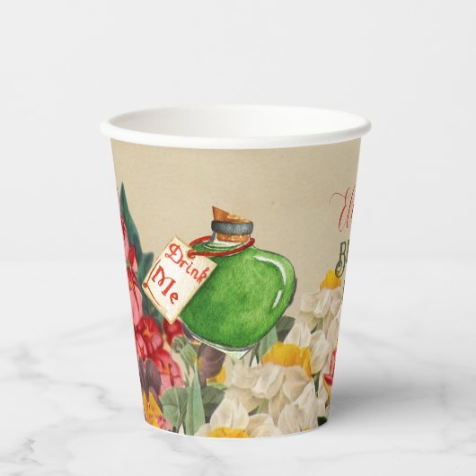 Wonderland Party Cups Pappbecher (Vorderseite)