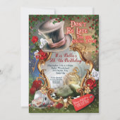 Wonderland-Party Einladung (Rückseite)