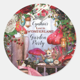 Wonderland Party Stickers