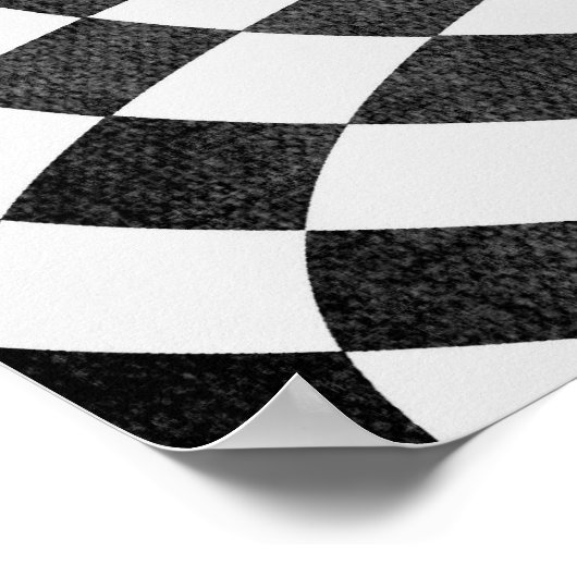 Wonderland Pink Flamingo Fantasy Art Poster (Ecke)