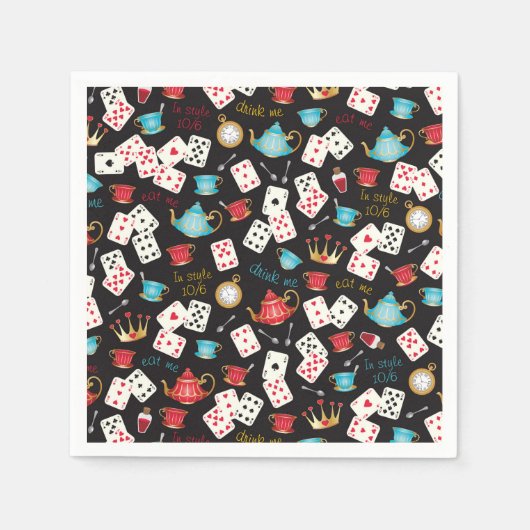 Wonderland Prints Serviette (Vorderseite)