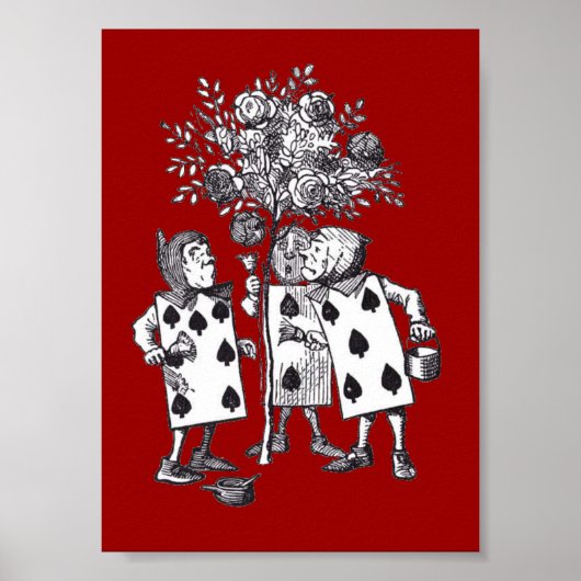 Wonderland-Rose drucken Poster (Vorne)