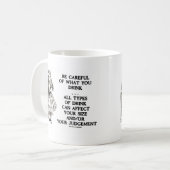 Wonderland Sei vorsichtig, was du trinkst (Alice) Kaffeetasse (Vorderseite Links)