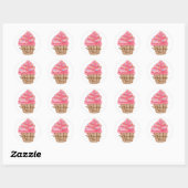 Wonderland Sprinkles Runder Aufkleber (Blatt)