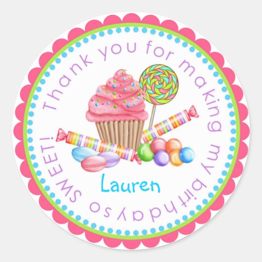 Wonderland Sweet Shop Stickers (Vorderseite)