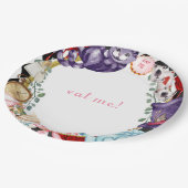 Wonderland Tea Party Märchenkind zum Geburtstag Pappteller (Schrägansicht)