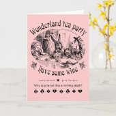 Wonderland Tee Party Card Karte (Gelbe Blume)