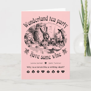 Wonderland Tee Party Card Karte