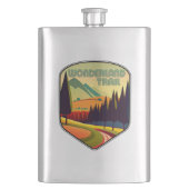 Wonderland Trail Colors Flachmann (Vorderseite)