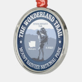 Wonderland Trail (rd) Ornament Aus Metall (Links)