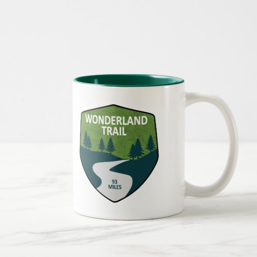 Wonderland Trail Zweifarbige Tasse (Rechts)