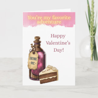 Wonderland Valetine's Card - Favorite Adventure Karte