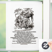 Wonderland wäre das, was man als Duchess sehen wür Fensteraufkleber (Zuhause)