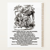 Wonderland wäre das, was man als Duchess sehen wür Planer (Rückseite)