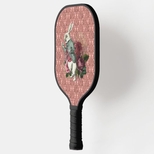 Wonderland Weißes Kaninchen Pickleball Schläger (Links)
