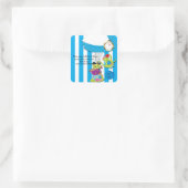Wonderland Whimsical Tee Cups Party Sticker (Tasche)