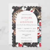 Wonderland Whimsy Wedding Einladung (Vorderseite)