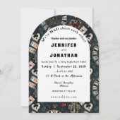 Wonderland Whimsy Wedding Einladung (Vorderseite)