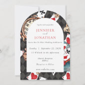 Wonderland Whimsy Wedding Einladung (Vorderseite)