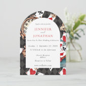 Wonderland Whimsy Wedding Einladung (Stehend Vorderseite)