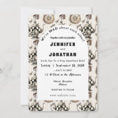Wonderland Whimsy Wedding Einladung (Vorderseite)