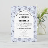 Wonderland Whimsy Wedding Einladung (Stehend Vorderseite)