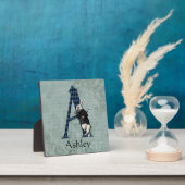 Wonderland White Rabbit Letter A Fotoplatte (InSitu)