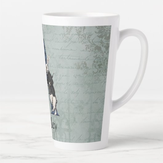 Wonderland White Rabbit Letter A Milchtasse (Rechts)