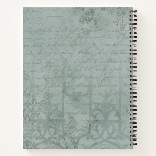 Wonderland White Rabbit Letter B Bullet Journal Notizblock (Rückseite)