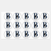 Wonderland White Rabbit Letter B Labels Etiketten (Blatt)