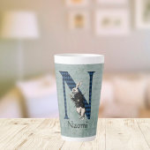 Wonderland White Rabbit Letter N Milchtasse