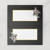 Wonderland White Rabbit Platzkarte (Außenseite Aufgefaltet)