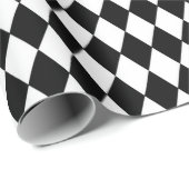 Wonderland with Black White Diamonds Birthday Geschenkpapier (Rolleneckpunkt)