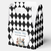 Wonderland with Black White Diamonds Birthday Geschenkschachtel (Geöffnet)