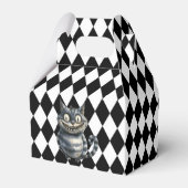 Wonderland with Black White Diamonds Birthday Geschenkschachtel (Rückseite)