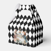 Wonderland with Black White Diamonds Birthday Geschenkschachtel (Vorderseite)