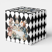 Wonderland with Black White Diamonds Birthday Geschenkschachtel (Rückseite)