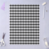Wonderland with Black White Diamonds Birthday Seidenpapier (Basteln)