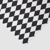 Wonderland with Black White Diamonds Birthday Seidenpapier (Detail)