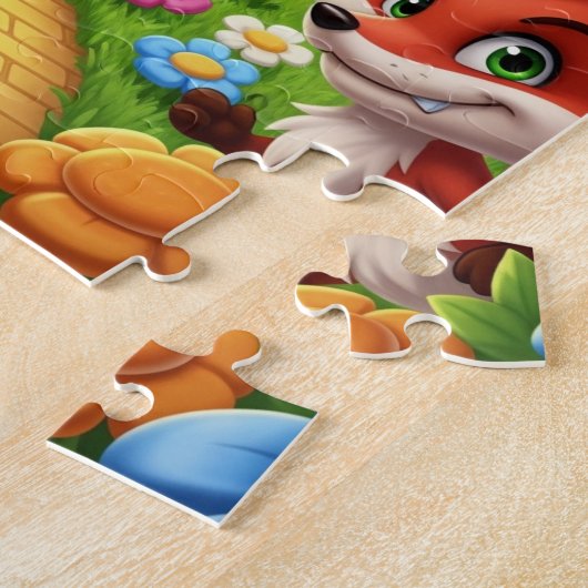 Wonderland With Mr Buuny & Mrs Fox Puzzle (Seite)