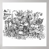Wonderland-Zeichen Poster (Vorne)